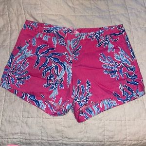 MOVING SALE! Lilly Pulitzer Pink Blue Coral Shorts